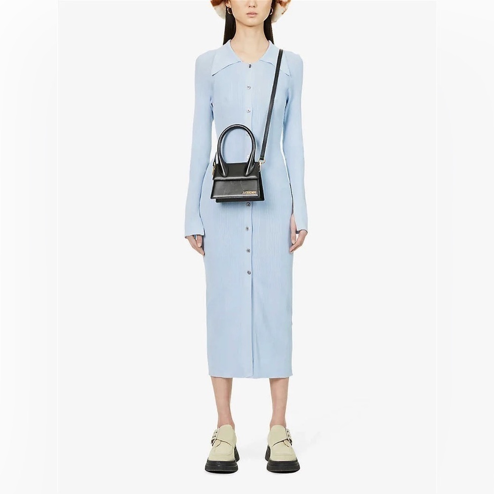 Remain Alzira Knit Midi Dress Ice Flow